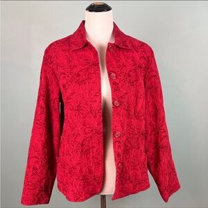 Red Detailed Jacket